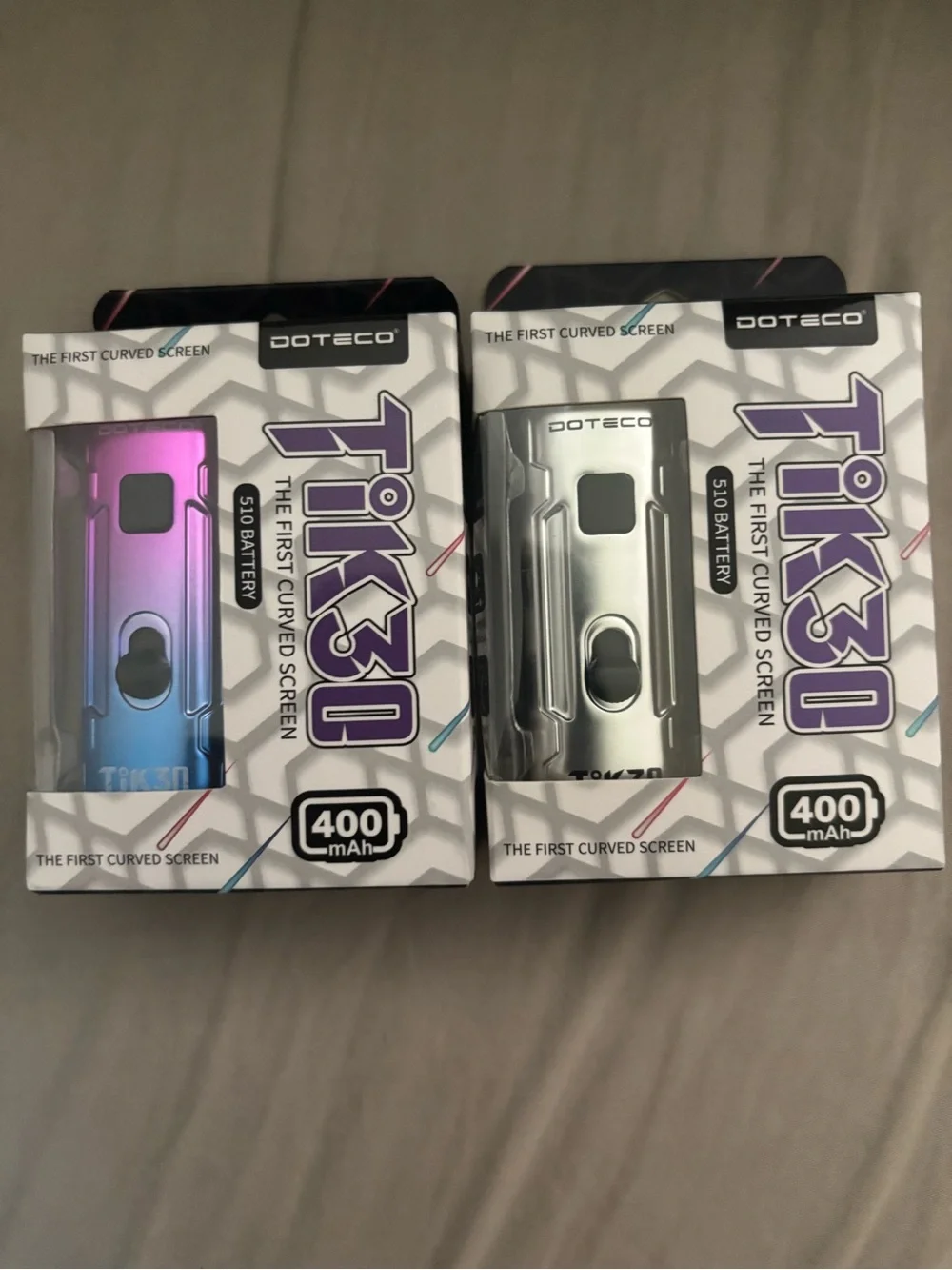 TIK30 510 Battery Mod - Silver and Gradient Pink-Blue